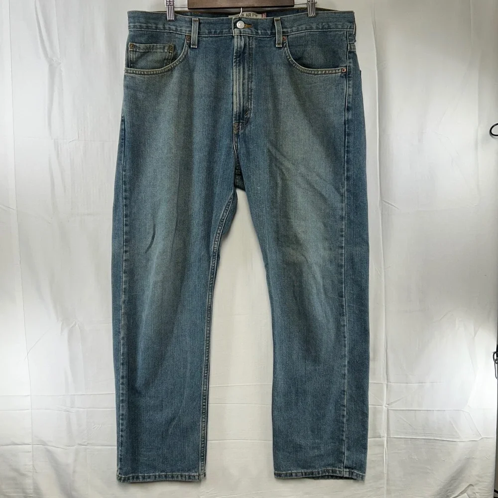Levi's 505 Regular Fit Jeans Mens 38x30 Blue Straight Leg Denim 2007